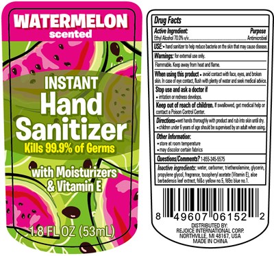 Label (Hand Sanitizer 1.8oz With Clip Watermelon 70vv)